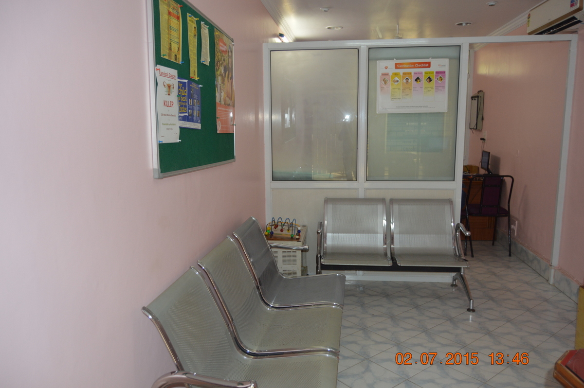 Waiting Area at Dr. Sonali's Child Care Clinic Palam Vihar Gurgaon