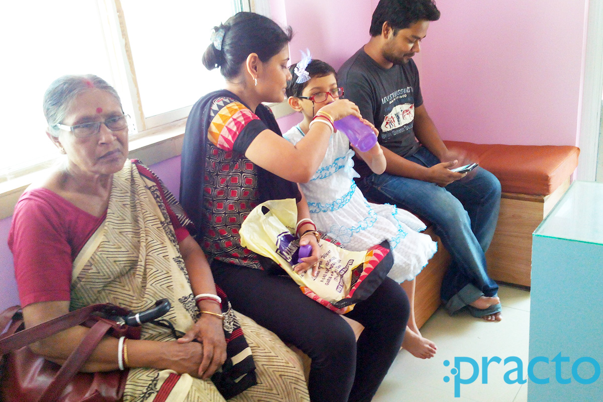 Waiting Area at Dr. Sumit Ghosal's Clinic Baghajatin Kolkata