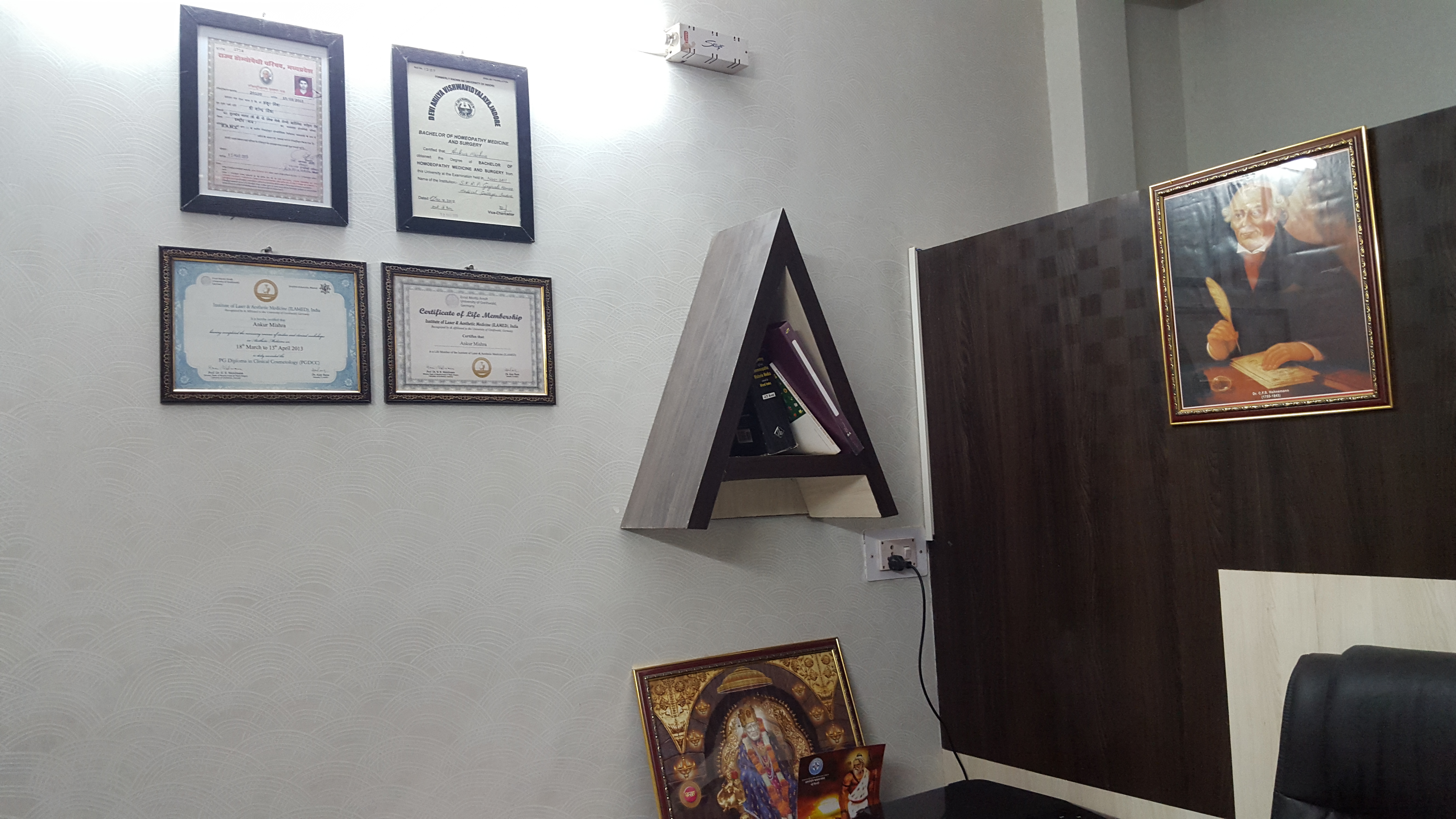 OPD/Ward at Dr.B.P.Mishra's Homeoheal  Bijasan Road Indore
