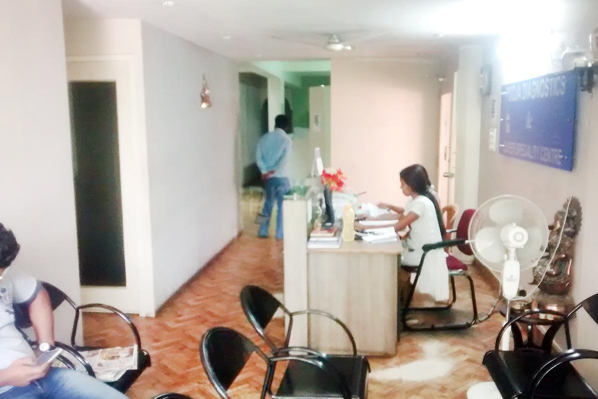 Reception at Pooja Diagnostics Vijayanagar Bangalore