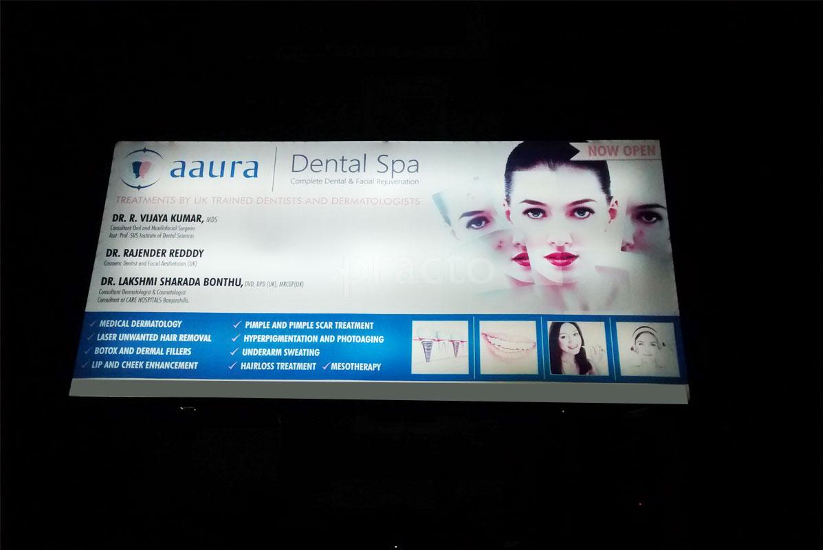 Entrance at Aaura Dental Spa Kondapur Hyderabad