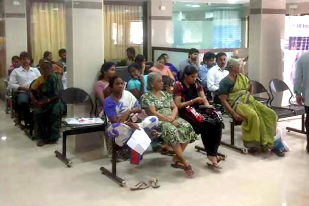 Waiting Area at Abhijay Hospital Pvt Ltd Perambur Chennai