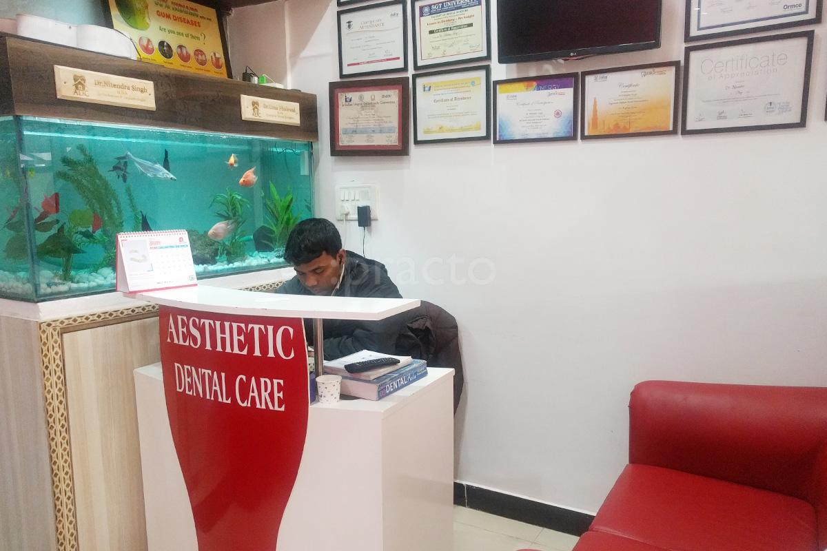 Reception at Aesthetic Dental Care Dwarka Delhi