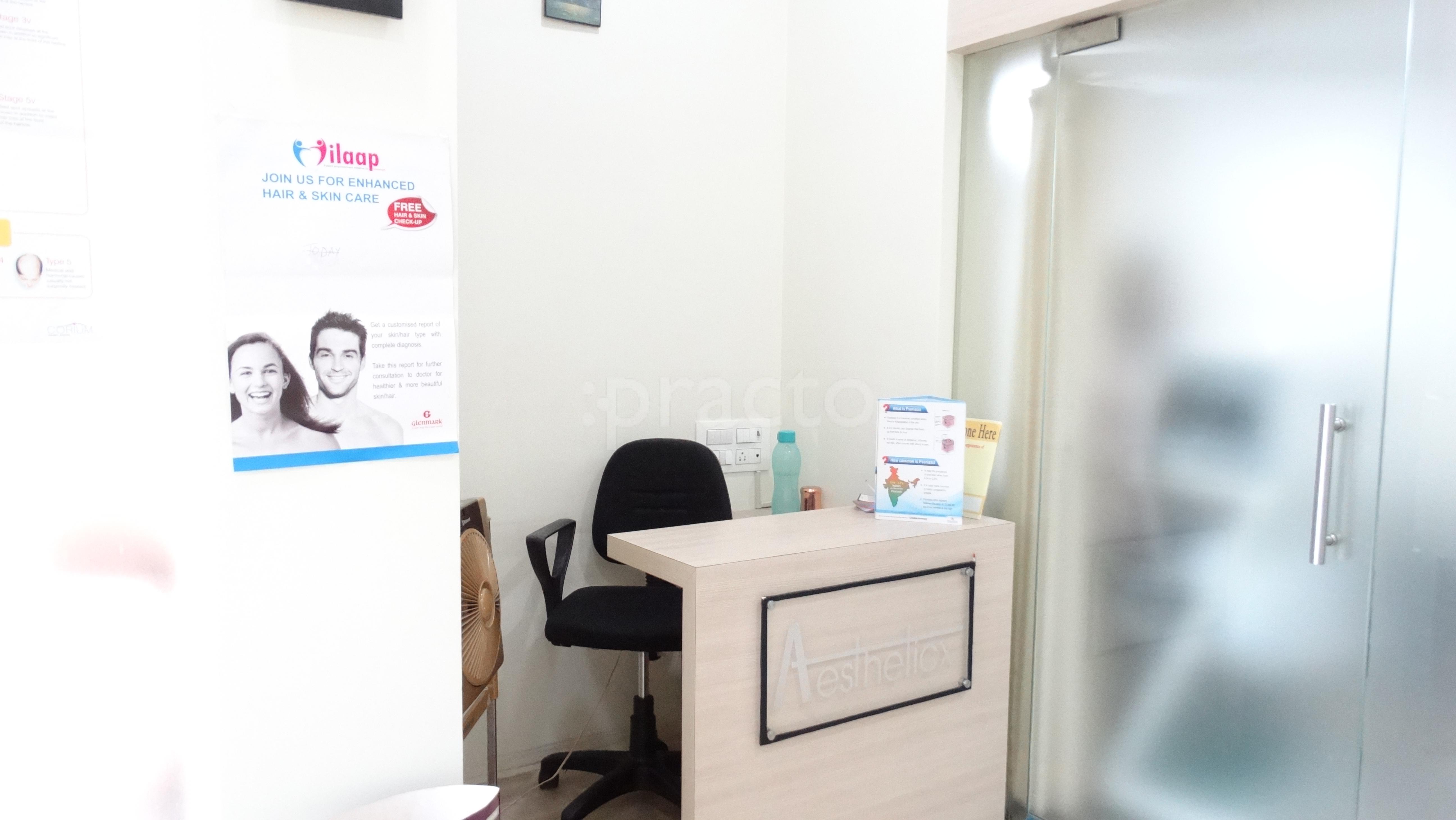 Reception at Aestheticx Skin & Cosmetology Clinic Bhandup West Mumbai