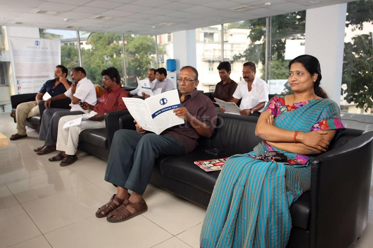 Waiting Area at Agada Hospital T Nagar Chennai