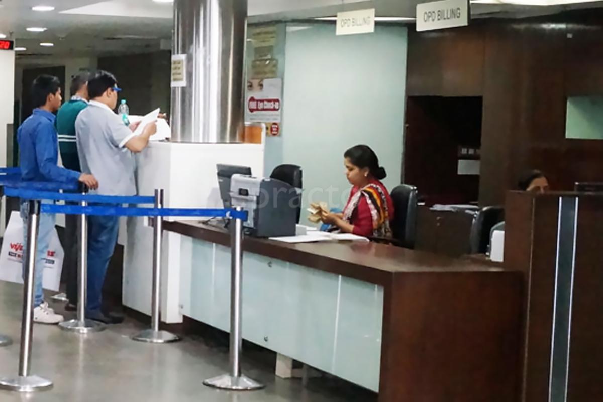 Reception at Alchemist Hospital Gurgaon Sector 53 Gurgaon