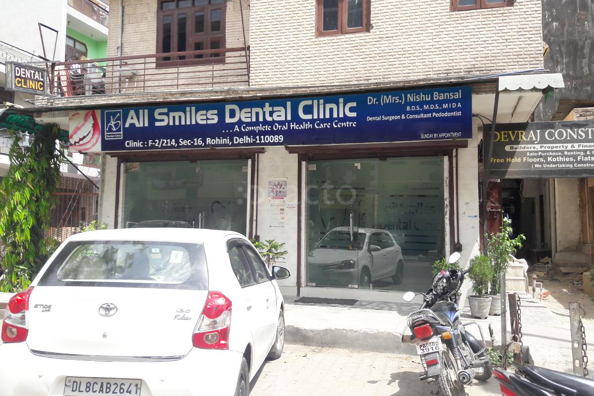 Entrance at All Smiles Dental Clinic Rohini Delhi