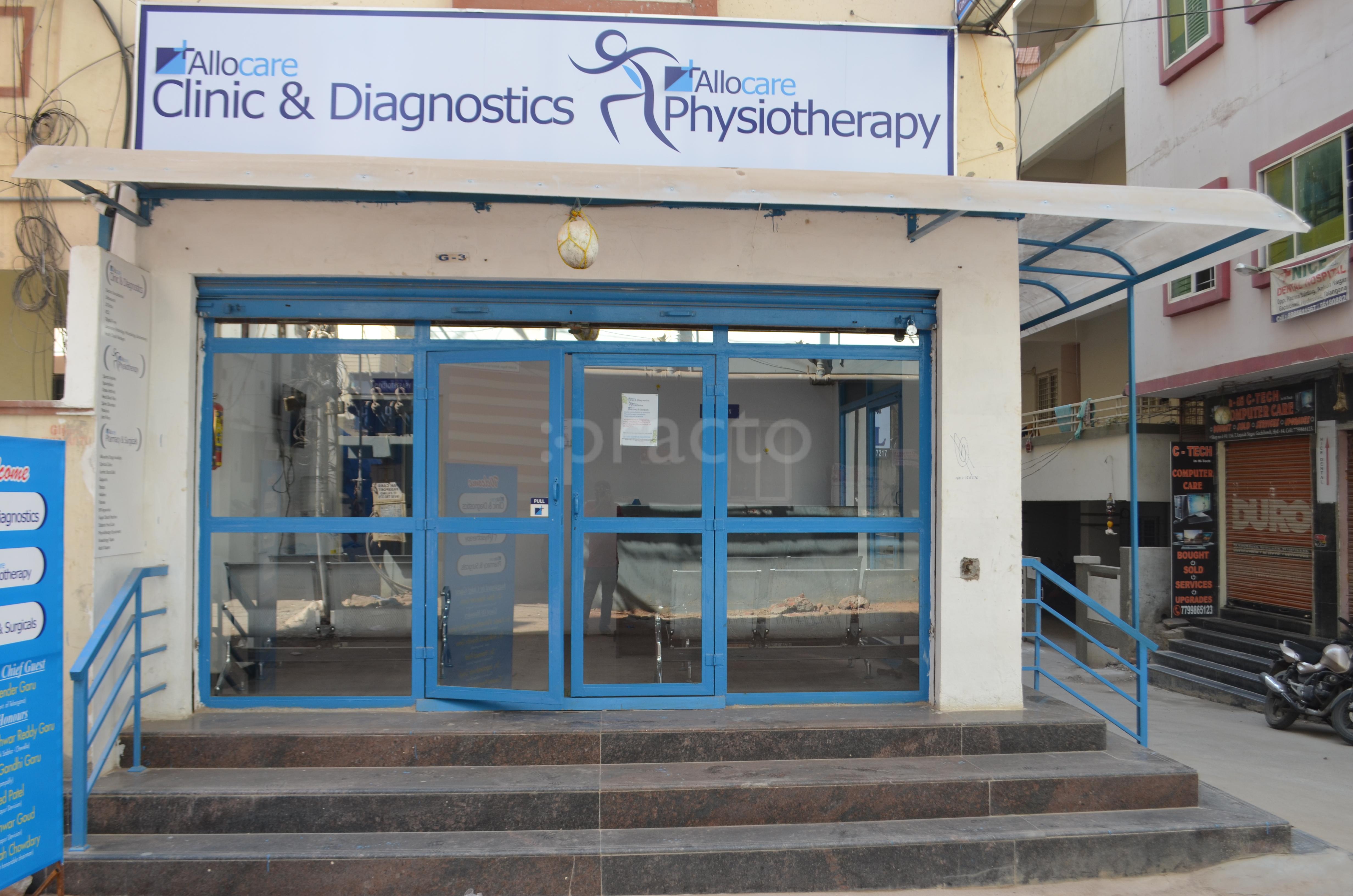 Entrance at Allocare Physiotherapy Gachibowli Hyderabad