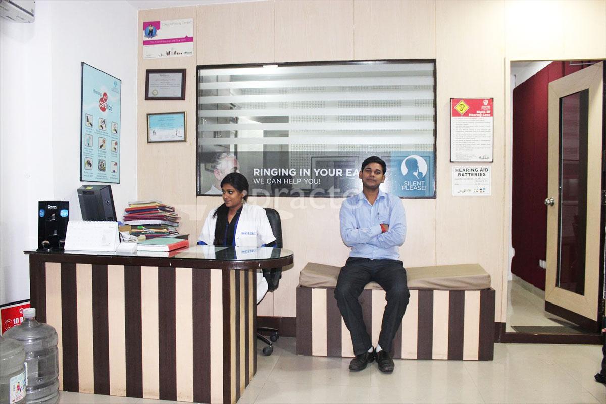 Reception at Anand Hearing Care Pvt. Ltd. Gole Market Delhi