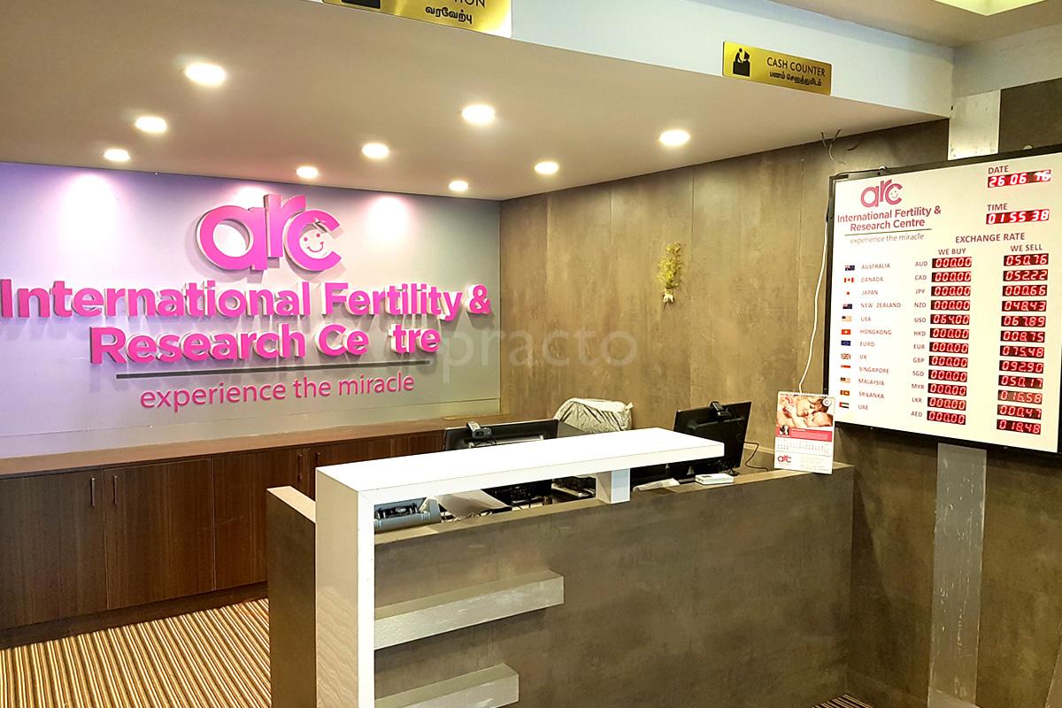 Reception at ARC International Fertility And Research Centre Perungudi Chennai