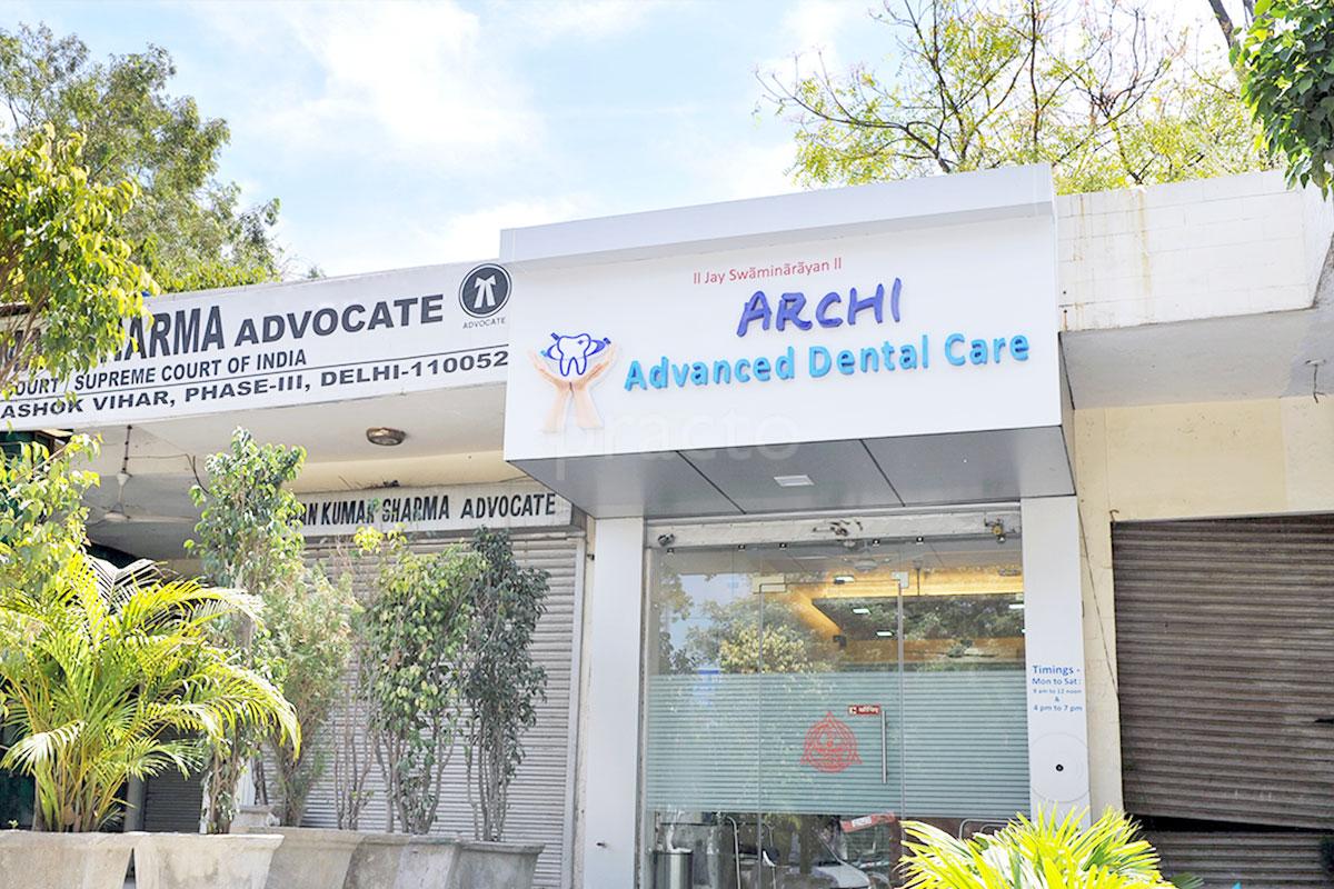 Entrance at Archi Advanced Dental Care Ashok Vihar Delhi