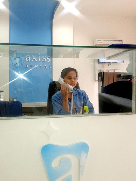 Reception at Axiss Dental Clinic - Janakpuri Janakpuri Delhi