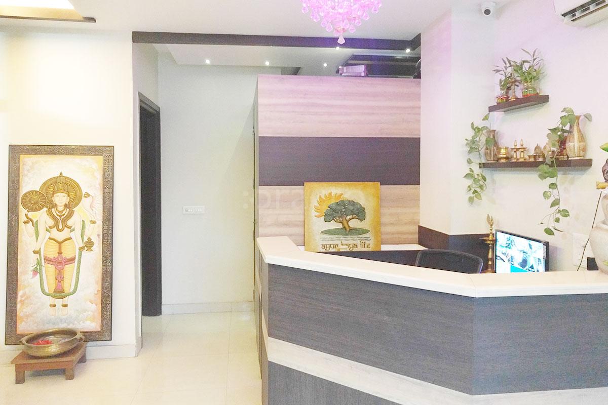 Reception at Ayur Kaya Life Panchakarma Centre Janakpuri Delhi