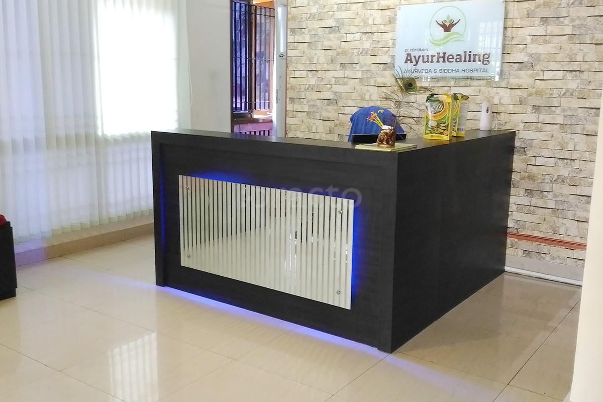 Reception at AyurHealing Ayurveda and Siddha Hospital Koramangala 6 Block Bangalore