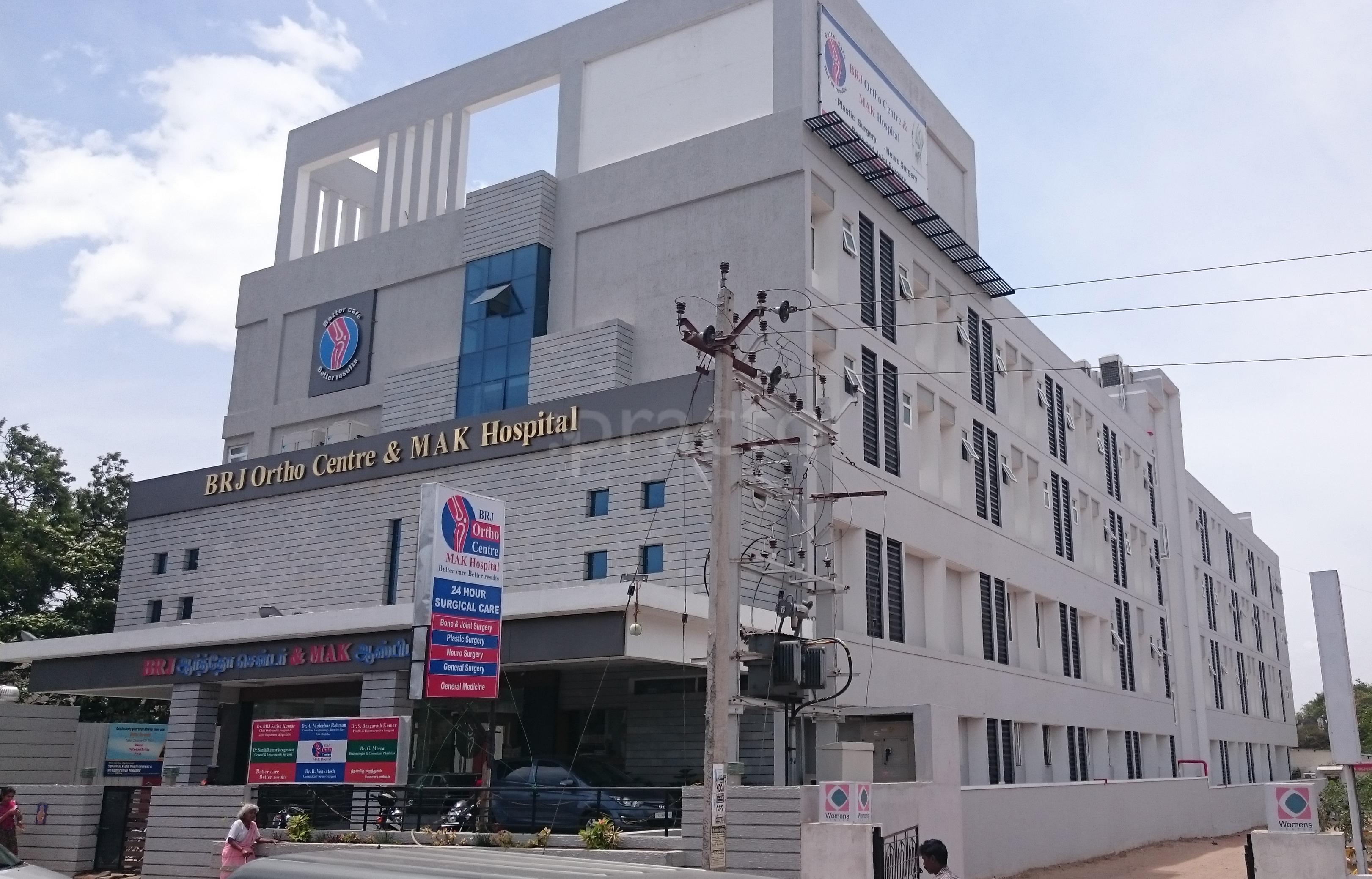 BRJ Ortho Centre & MAK Hospital Saibaba Colony Coimbatore