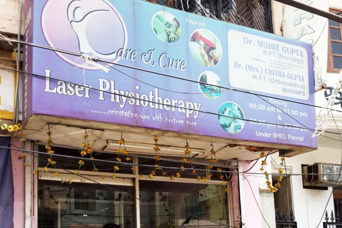 Entrance at Care & Cure Multispeciality Clinic Krishna Nagar Delhi