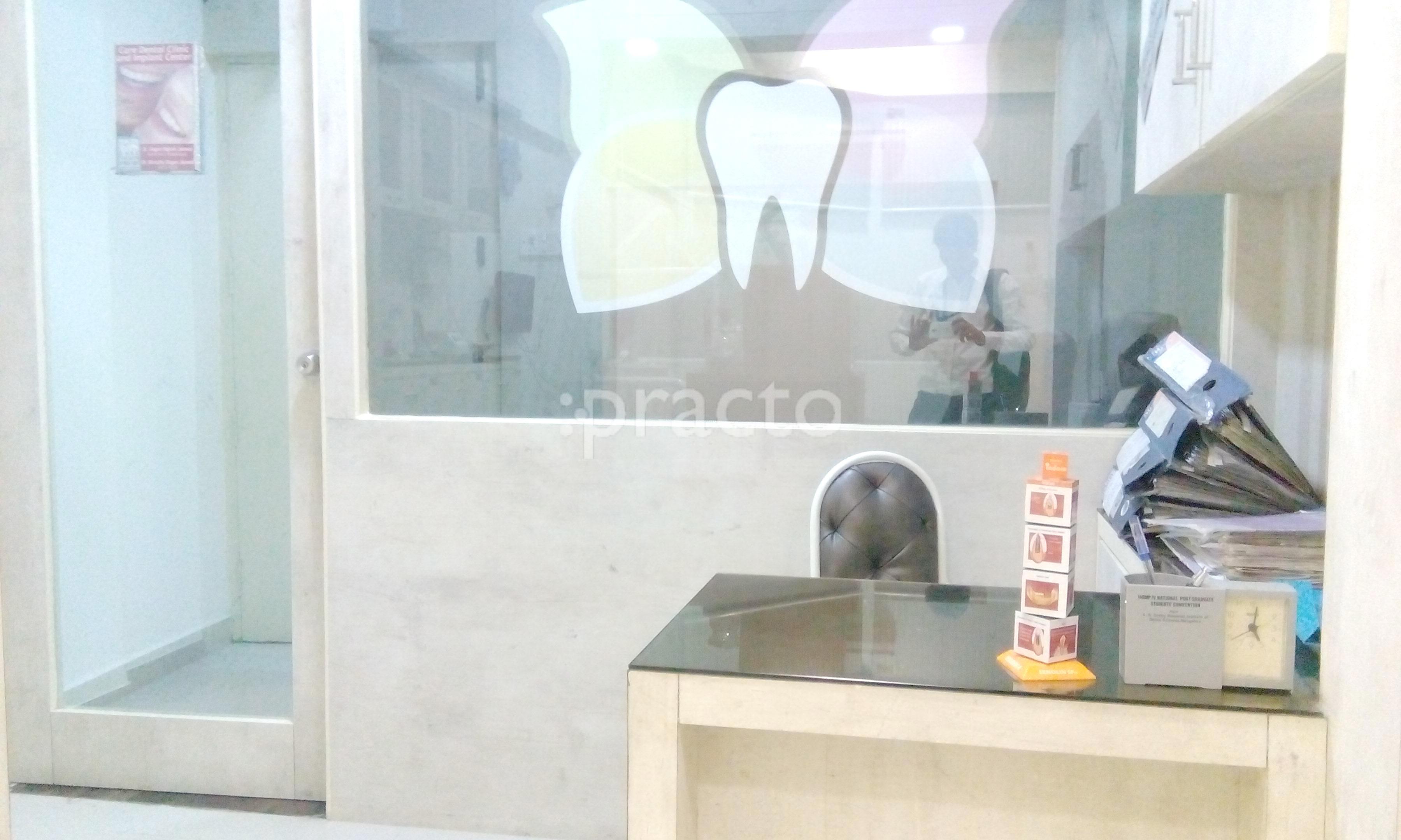 Reception at Care Dental Clinic & Implant Centre Vijay Nagar Indore
