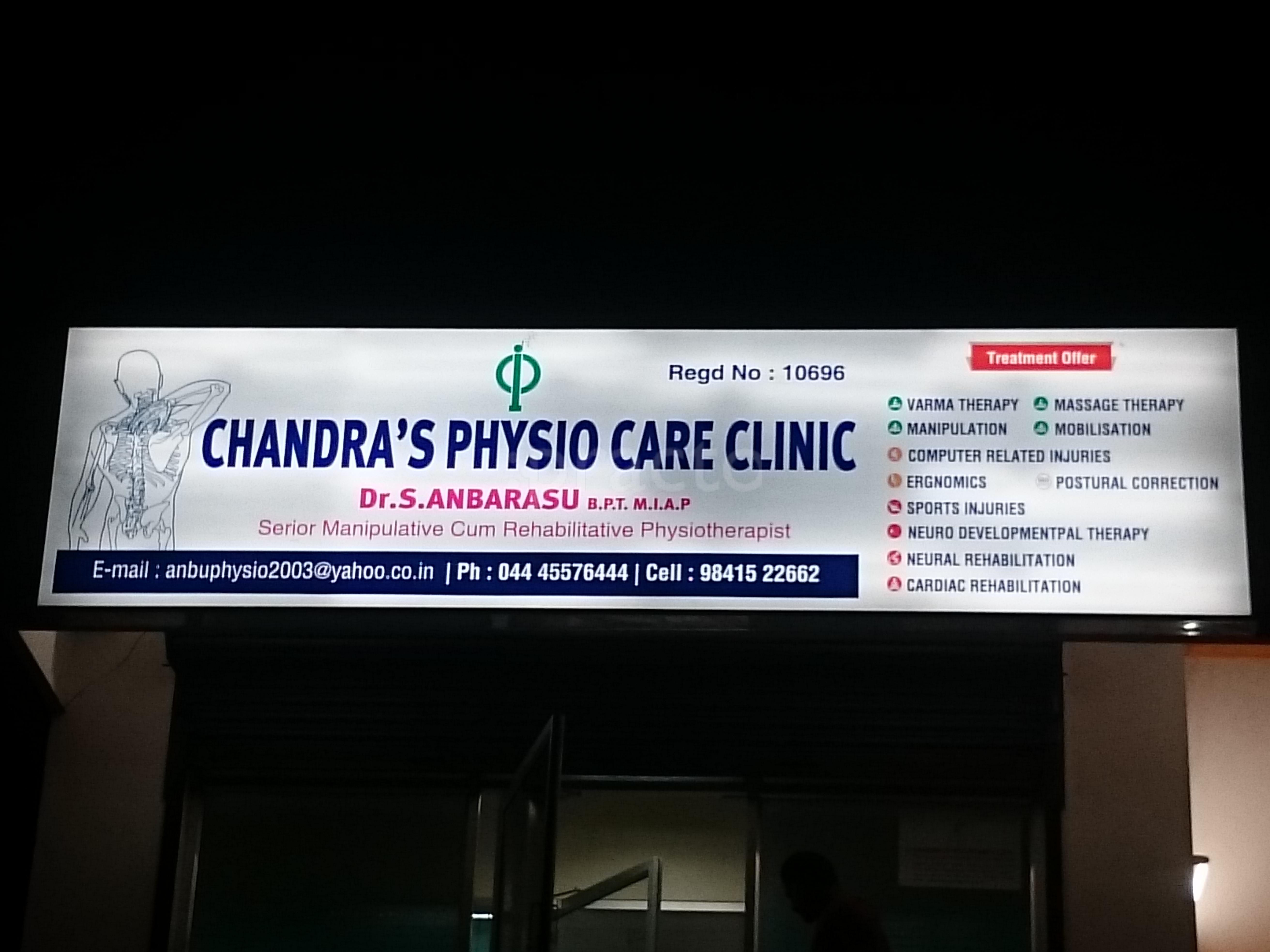 Chandra's Physio Care Clinic Chromepet Chennai