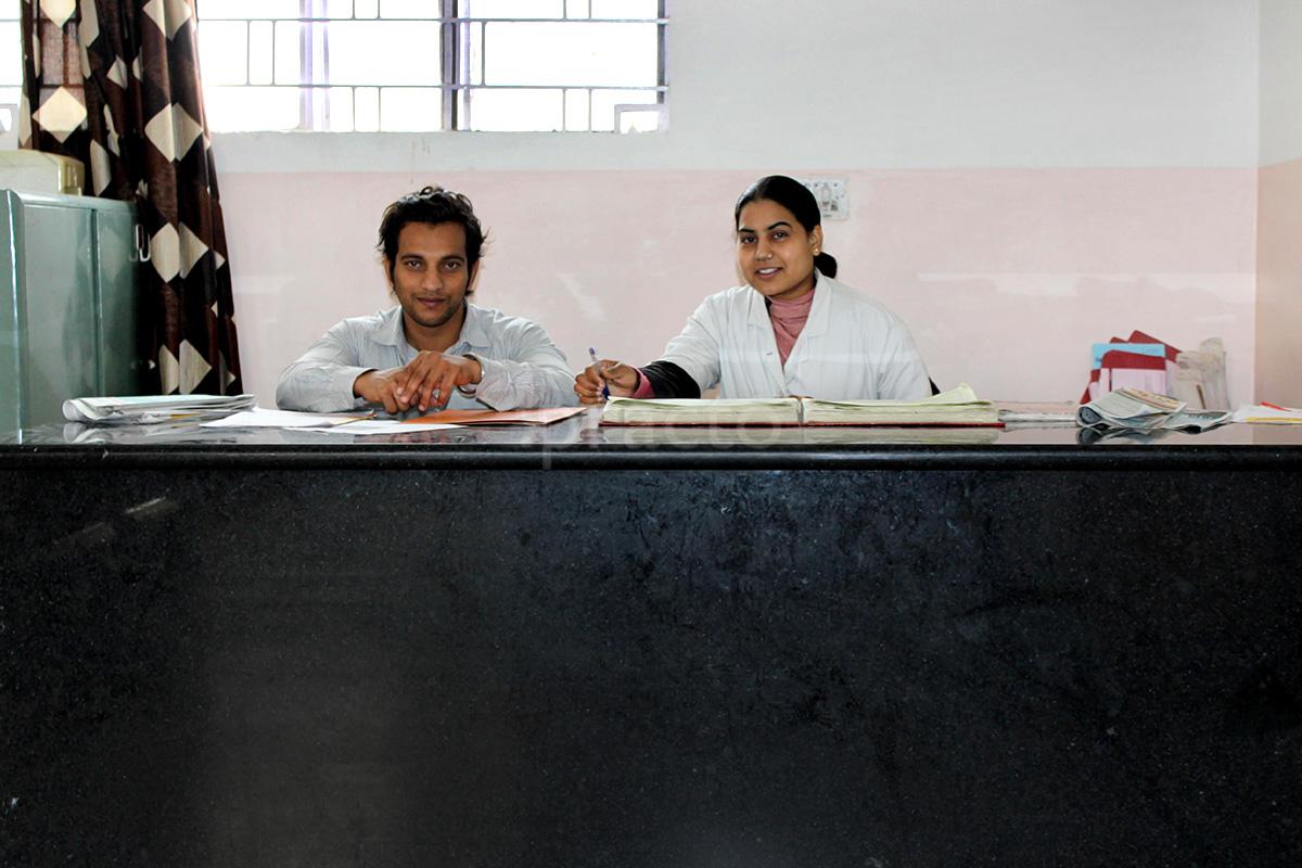 Reception at Chandrabhan Hospital And Maternity Center Sodala Jaipur