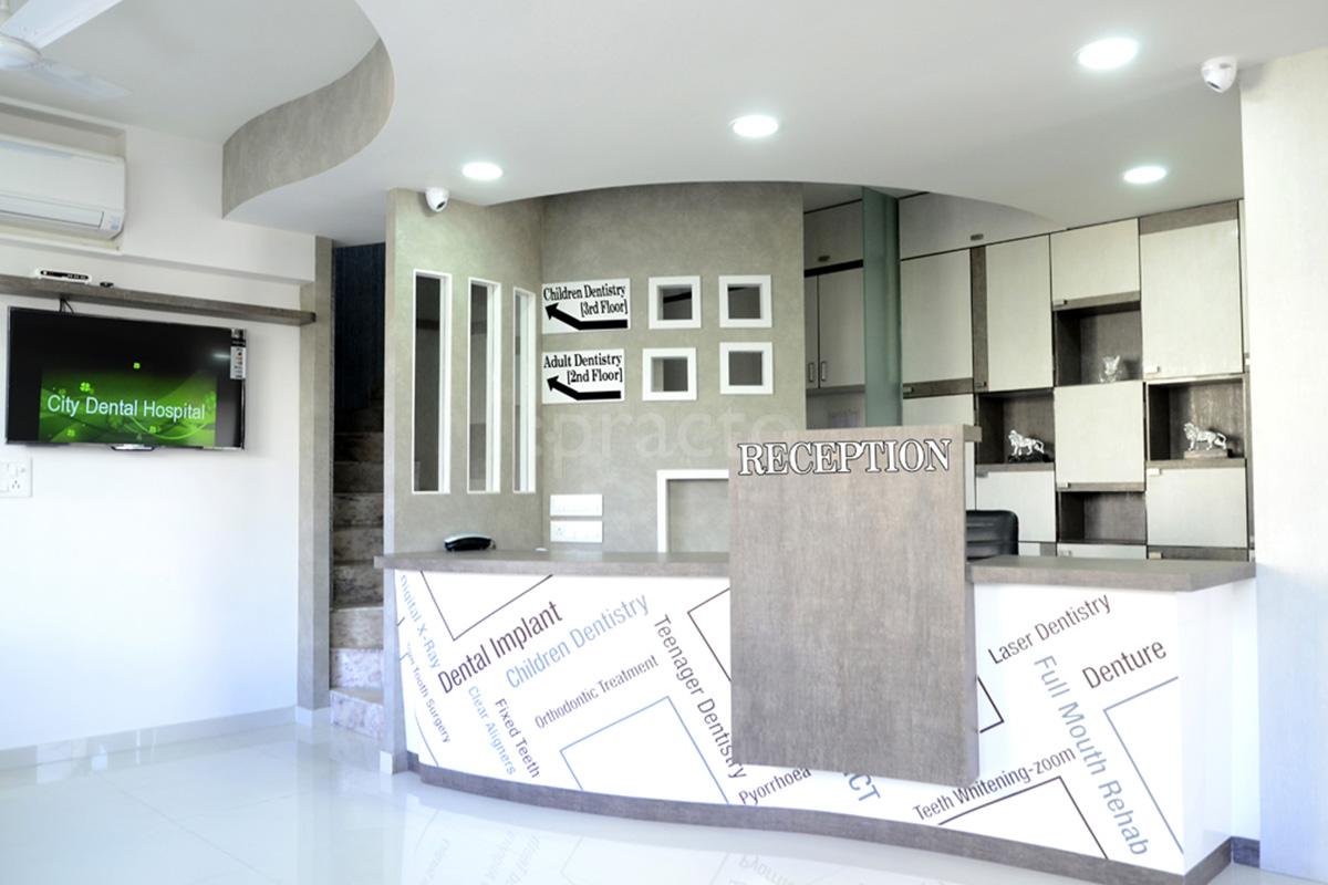 Reception at City Dental Hospital Rajkot Manahar Plot Rajkot