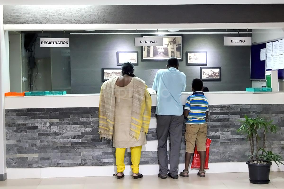 Reception at City Hospital Kochi M.G.Road Ernakulam