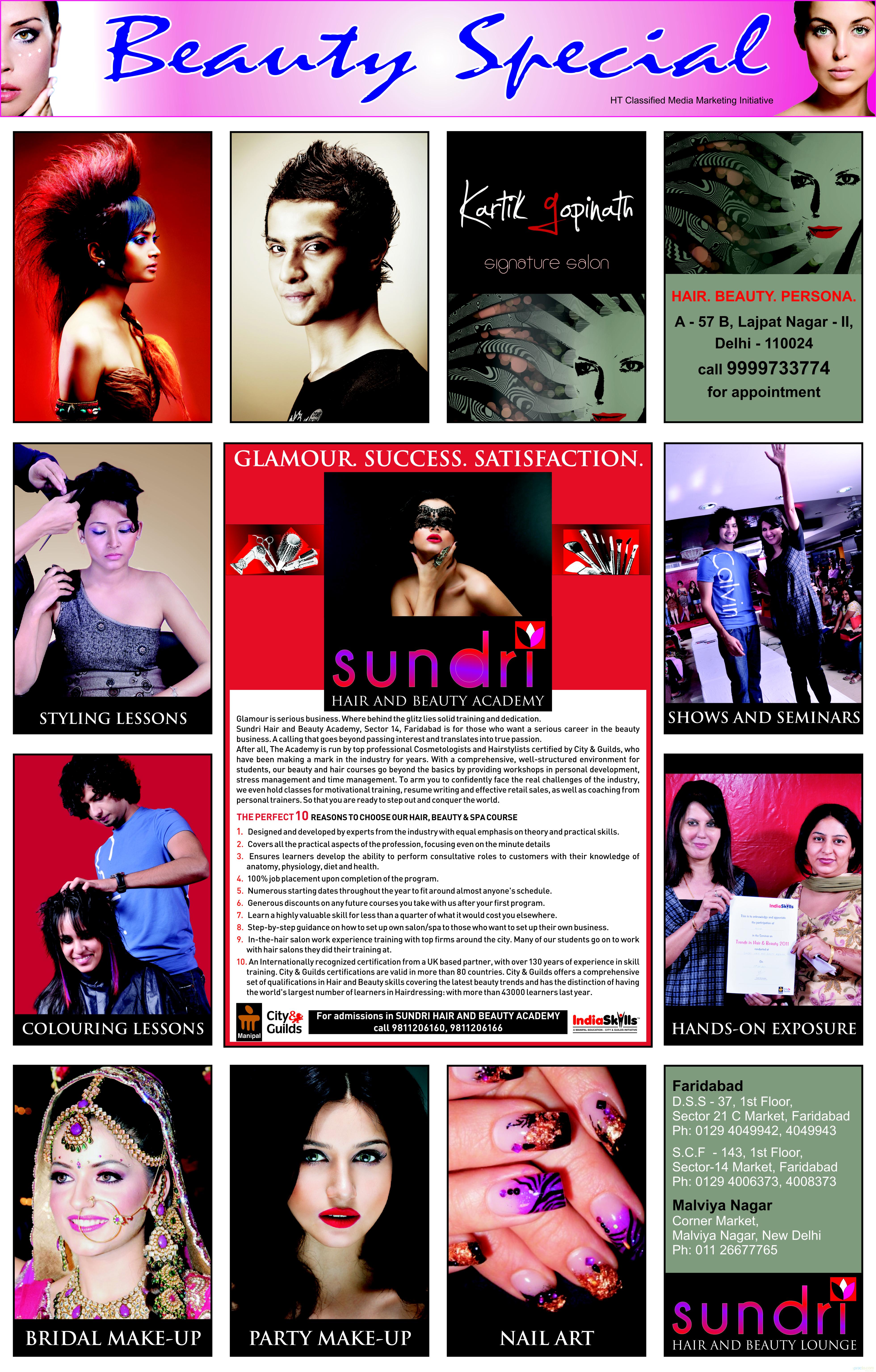 Sundri Hair & Beauty Lounge Sector 14 Faridabad