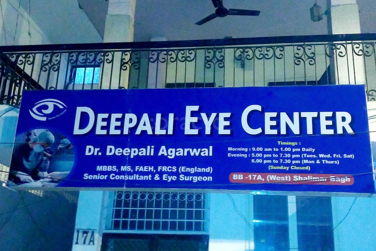 Entrance at Deepali Eye Center Shalimar Bagh Delhi