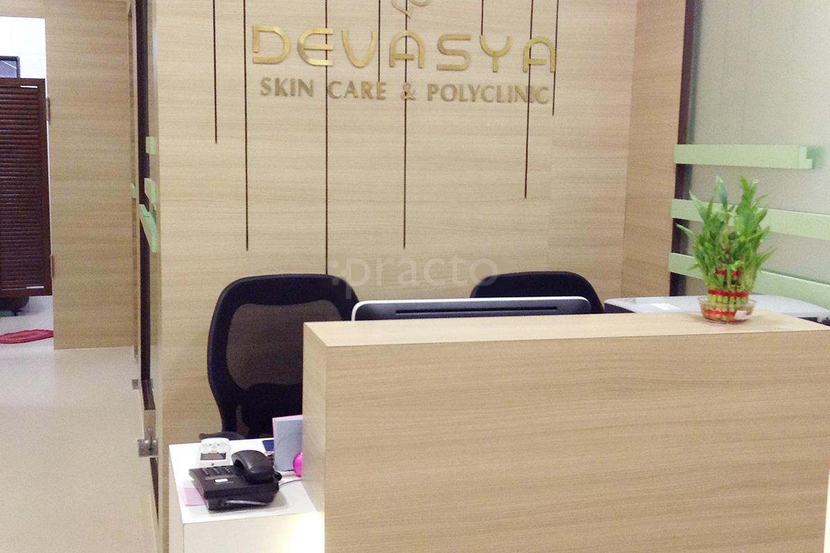 Reception at Devasya Skin Care & Polyclinic Kandivali West Mumbai