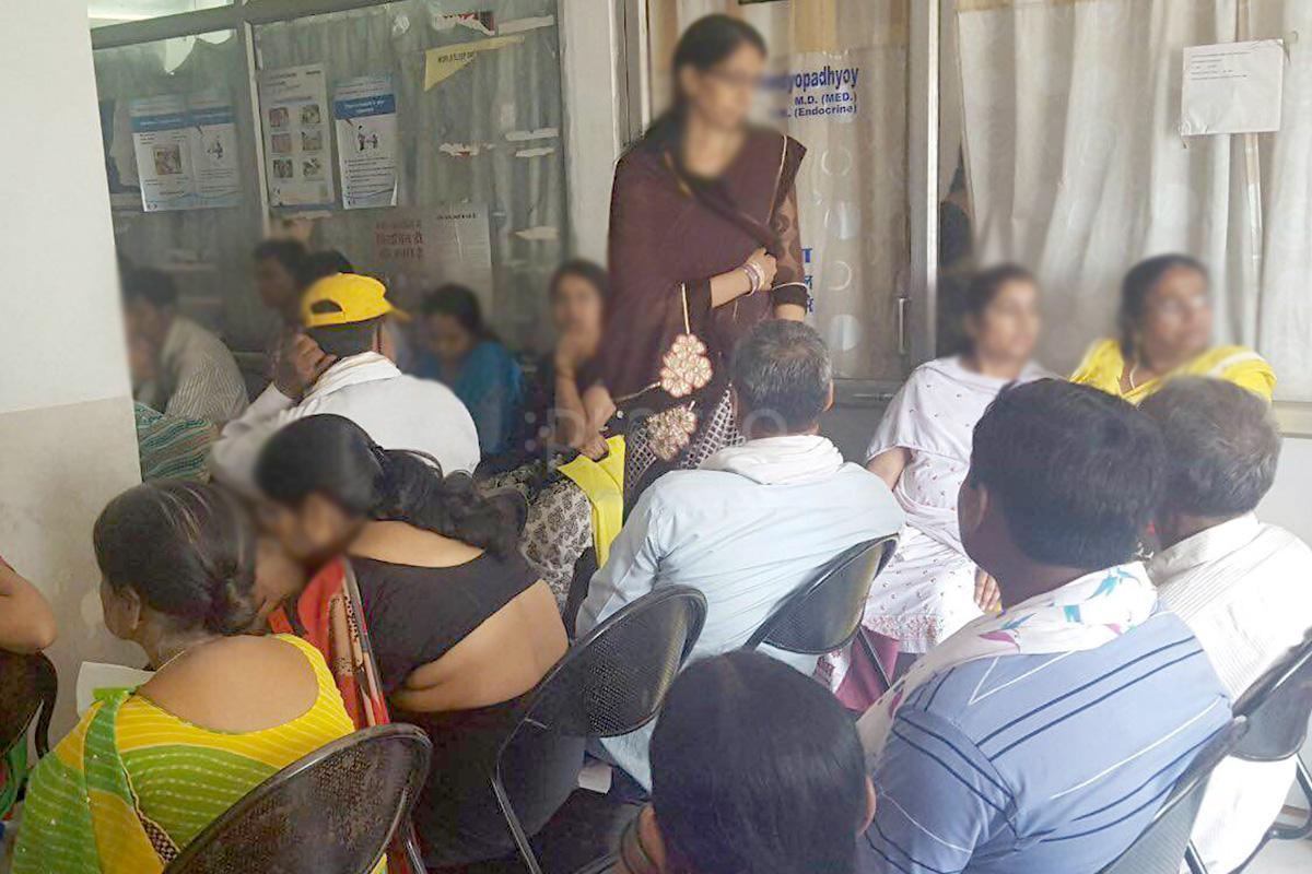 Waiting Area at Dhanwantri Clinic Shanker Nagar Raipur
