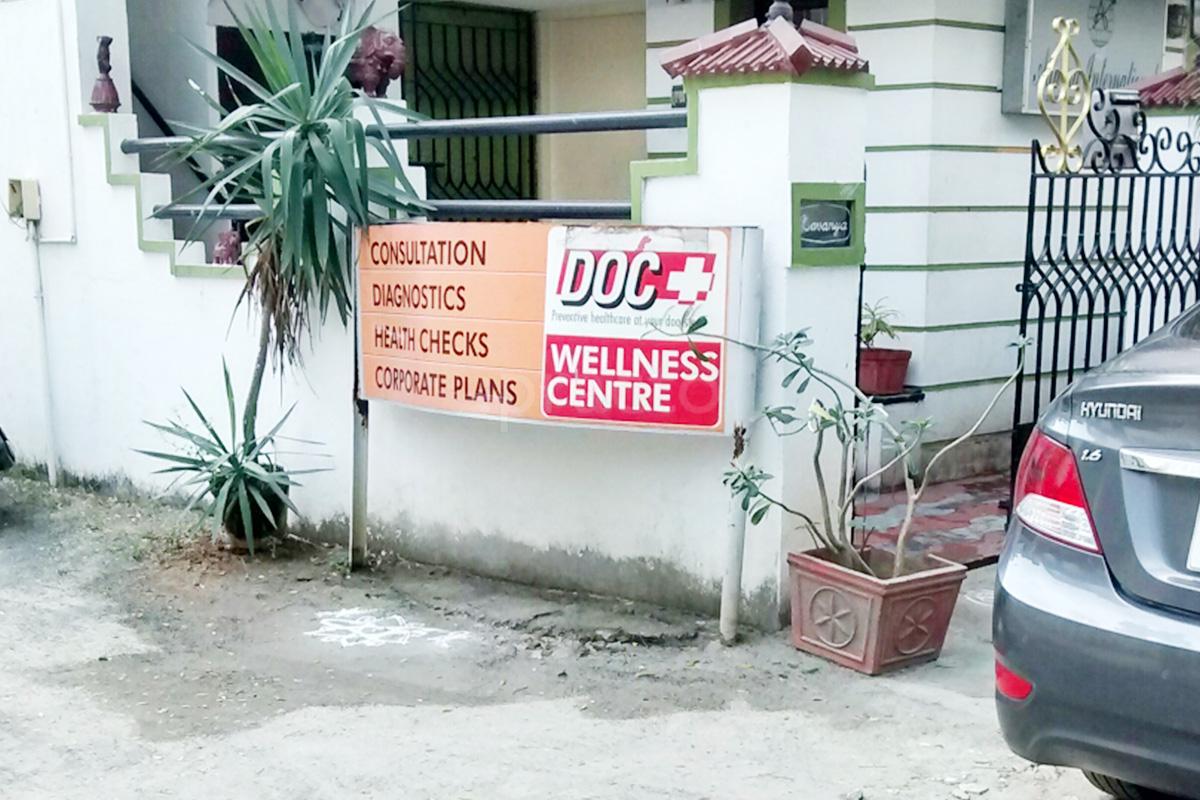 Entrance at Doc + Wellness Centre Kotturpuram Chennai