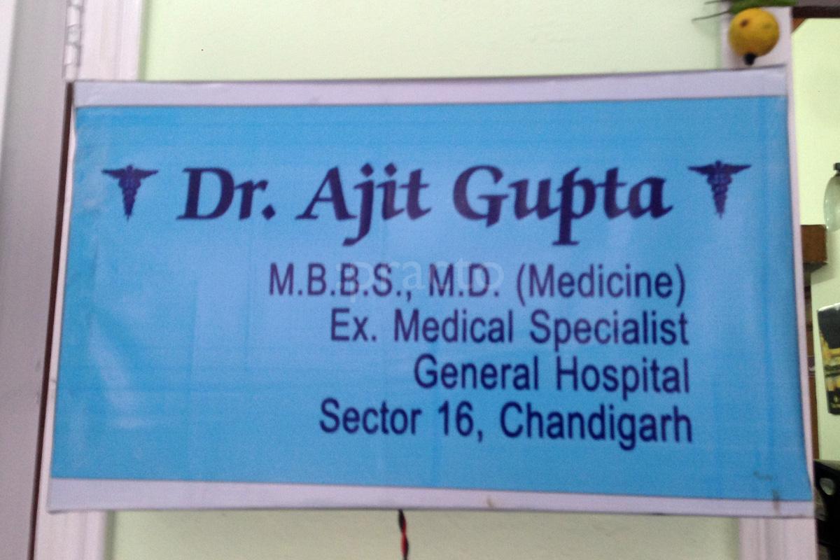 Entrance at Dr. Ajit Gupta Clinic Sector 20 Chandigarh