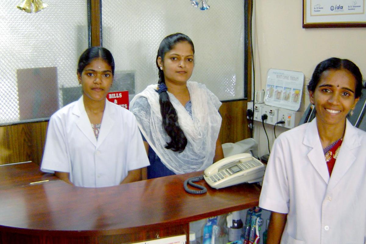 Reception at Dr. (Capt) Prince Herbert Dental Centers Sowripalayam Coimbatore