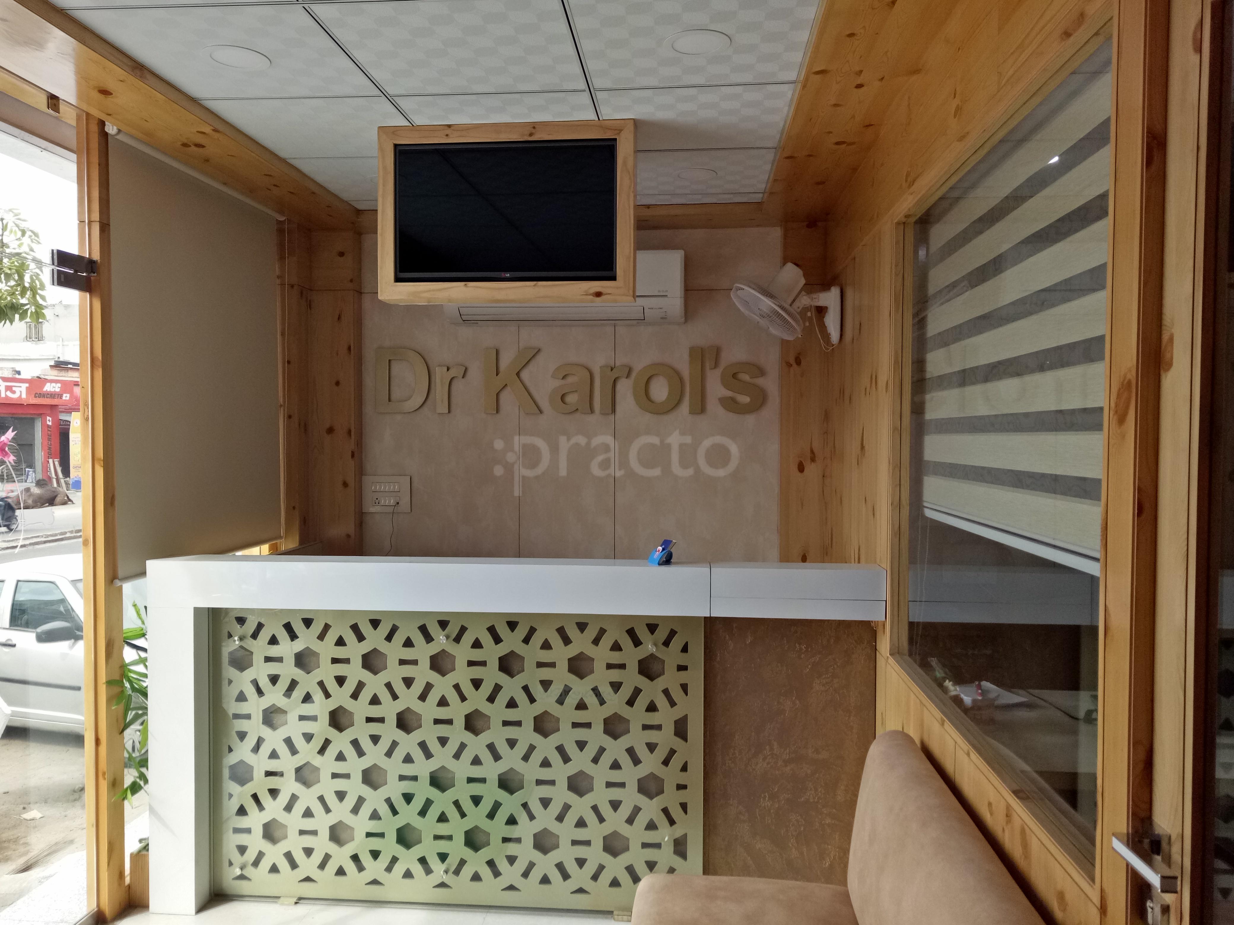 Reception at Dr Karol's Dental Clinic Malviya Nagar Jaipur