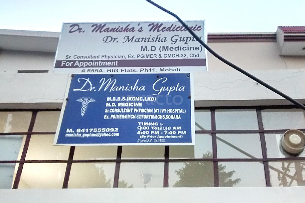 Entrance at Dr. Manisha's Medi Clinic Sector 65 Chandigarh