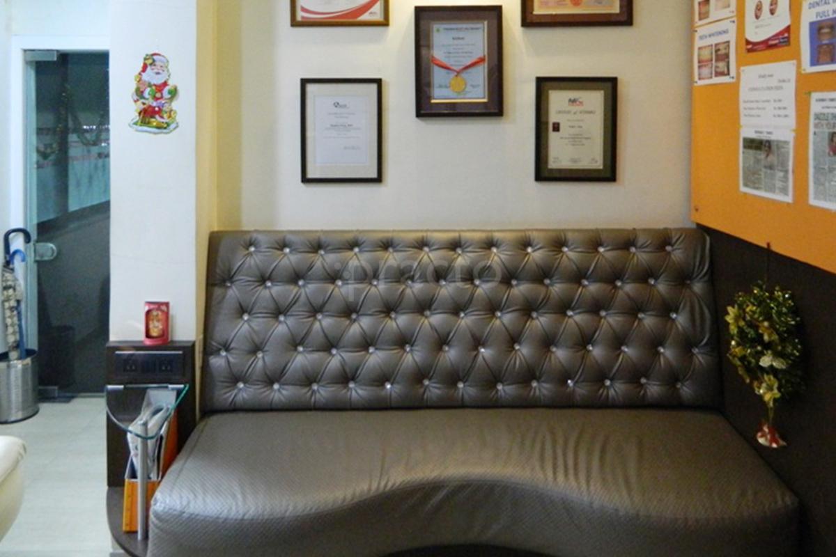 Waiting Area at Dr Meghnaa's Dental Design Studio Bandra West Mumbai
