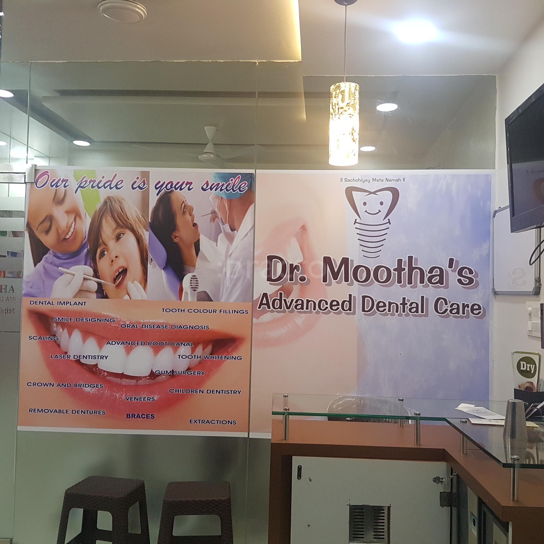Reception at Dr. Mootha's Advanced Dental Care Magarpatta City Pune