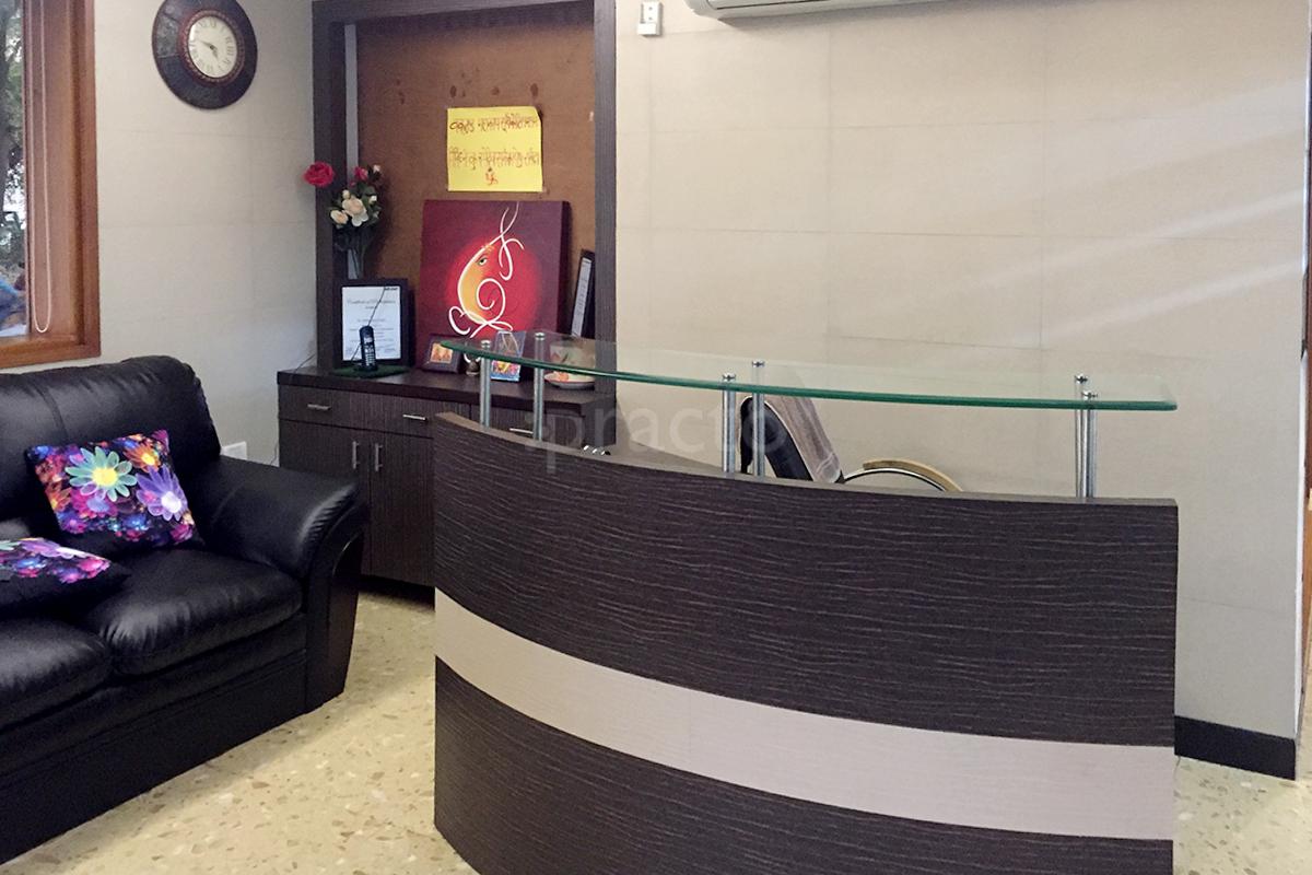 Waiting Area at Dr. Muneendra Gupta Clinic Vasant Kunj Delhi