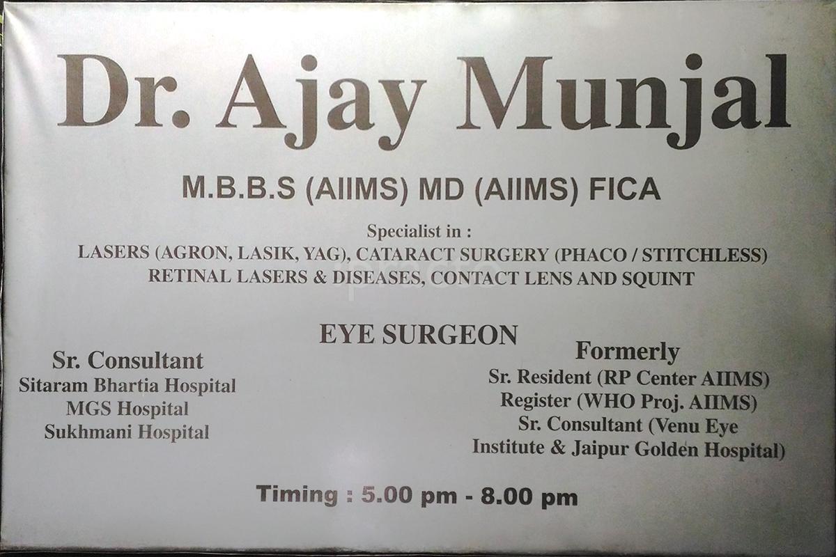 OPD/Ward at Dr. Munjal Eye Clinic Safdarjung Enclave Delhi