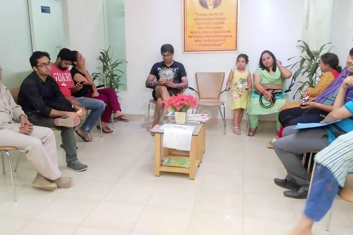 Waiting Area at Dr. Nandini Sharma's Clinic Malviya Nagar Delhi