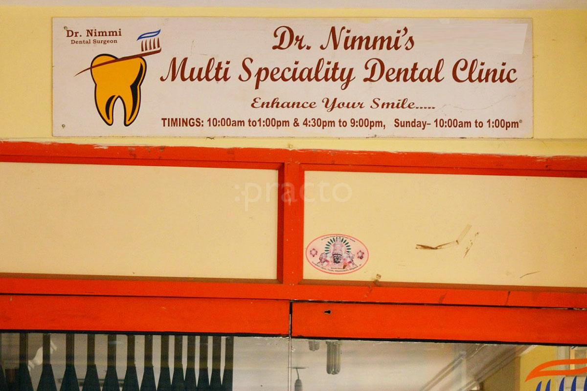 Entrance at Dr. Nimmi's Multi Speciality Dental Clinic Vidyaranyapura Bangalore