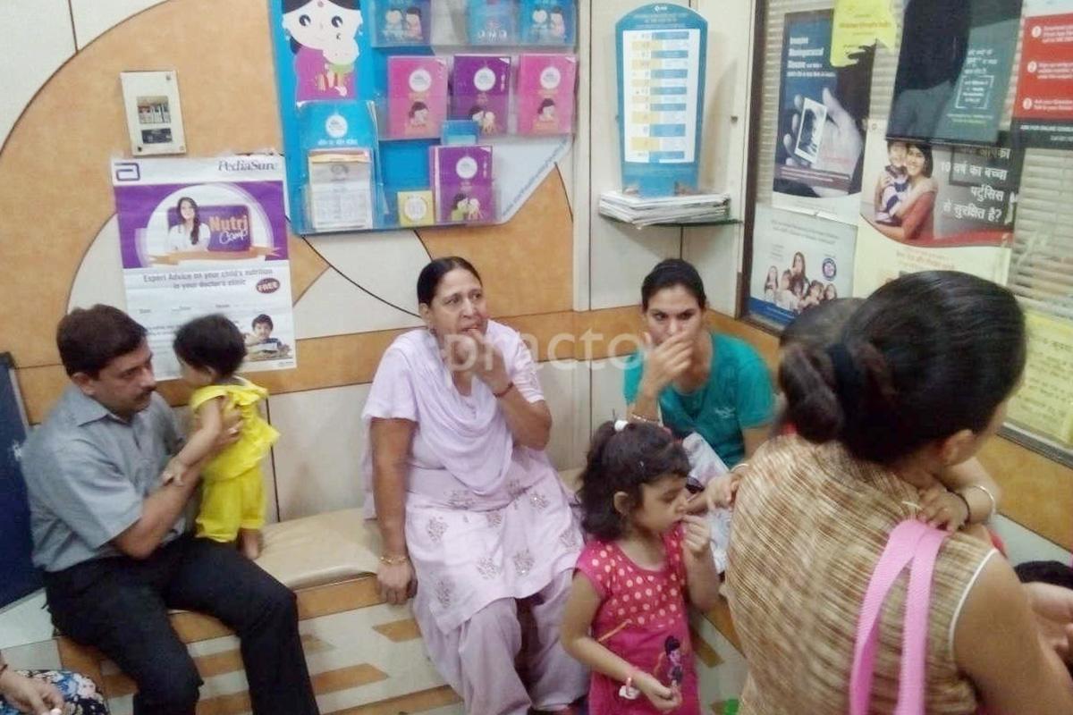 Waiting Area at Dr. P. Saxena Child Care Clinic Indirapuram Ghaziabad