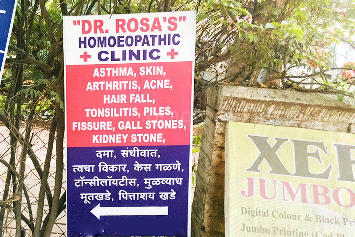 Entrance at Dr Rosa's Homeopathic Clinic Viman Nagar Pune