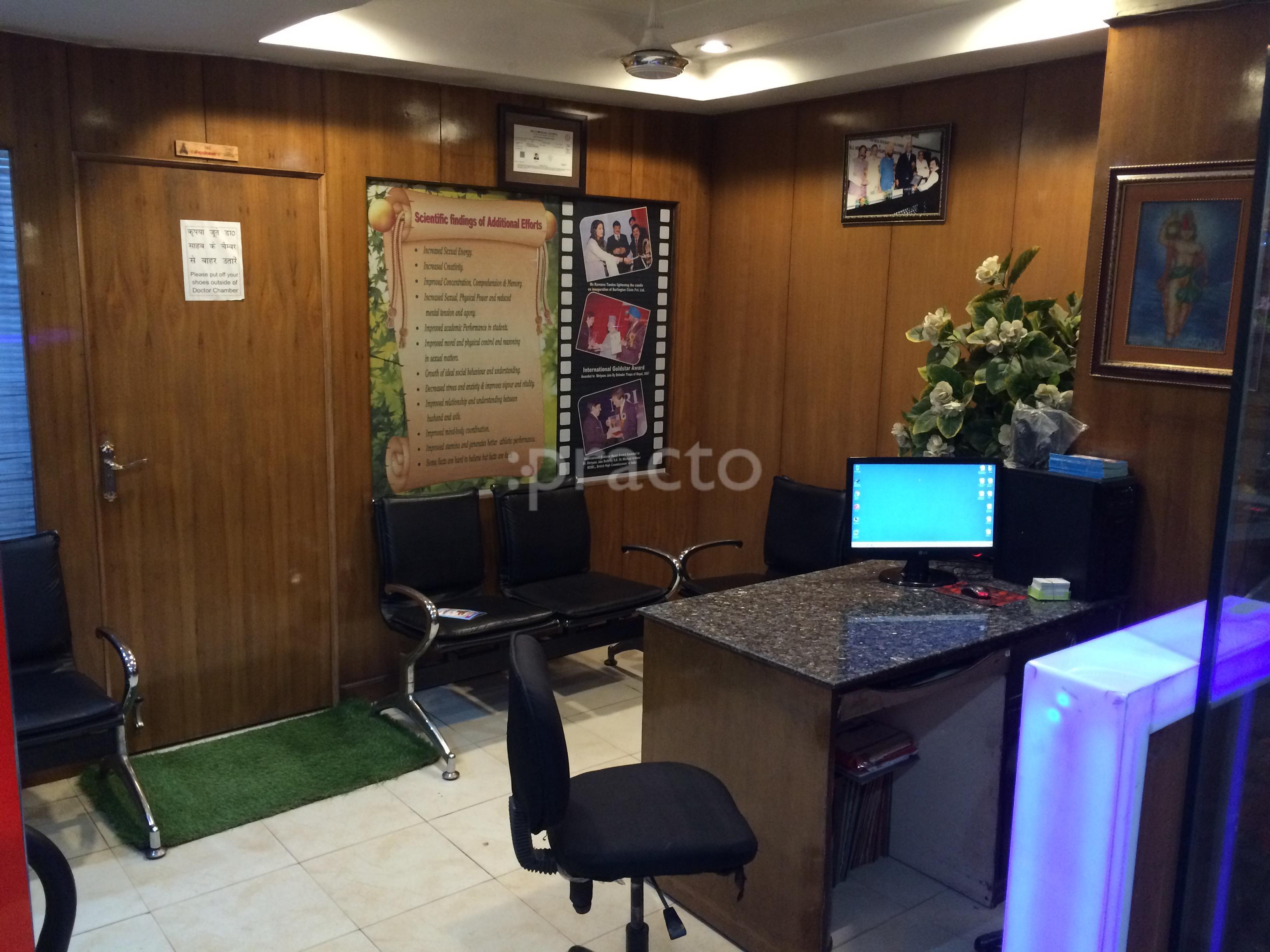 Waiting Area at Dr S.K Jain Burlington Clinic Karol Bagh Delhi