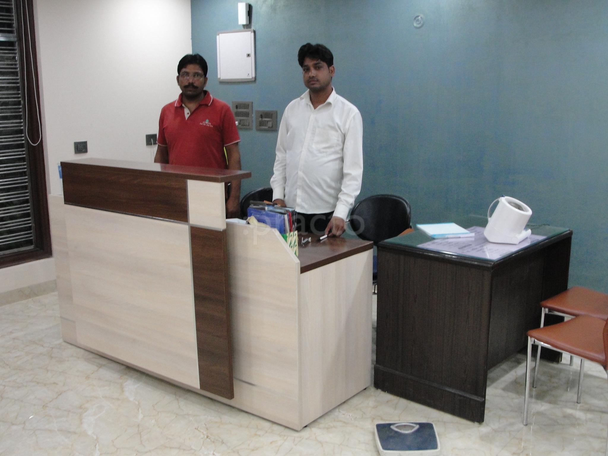 Reception at Dr. Sahay's Clinic Alpha I Greater Noida
