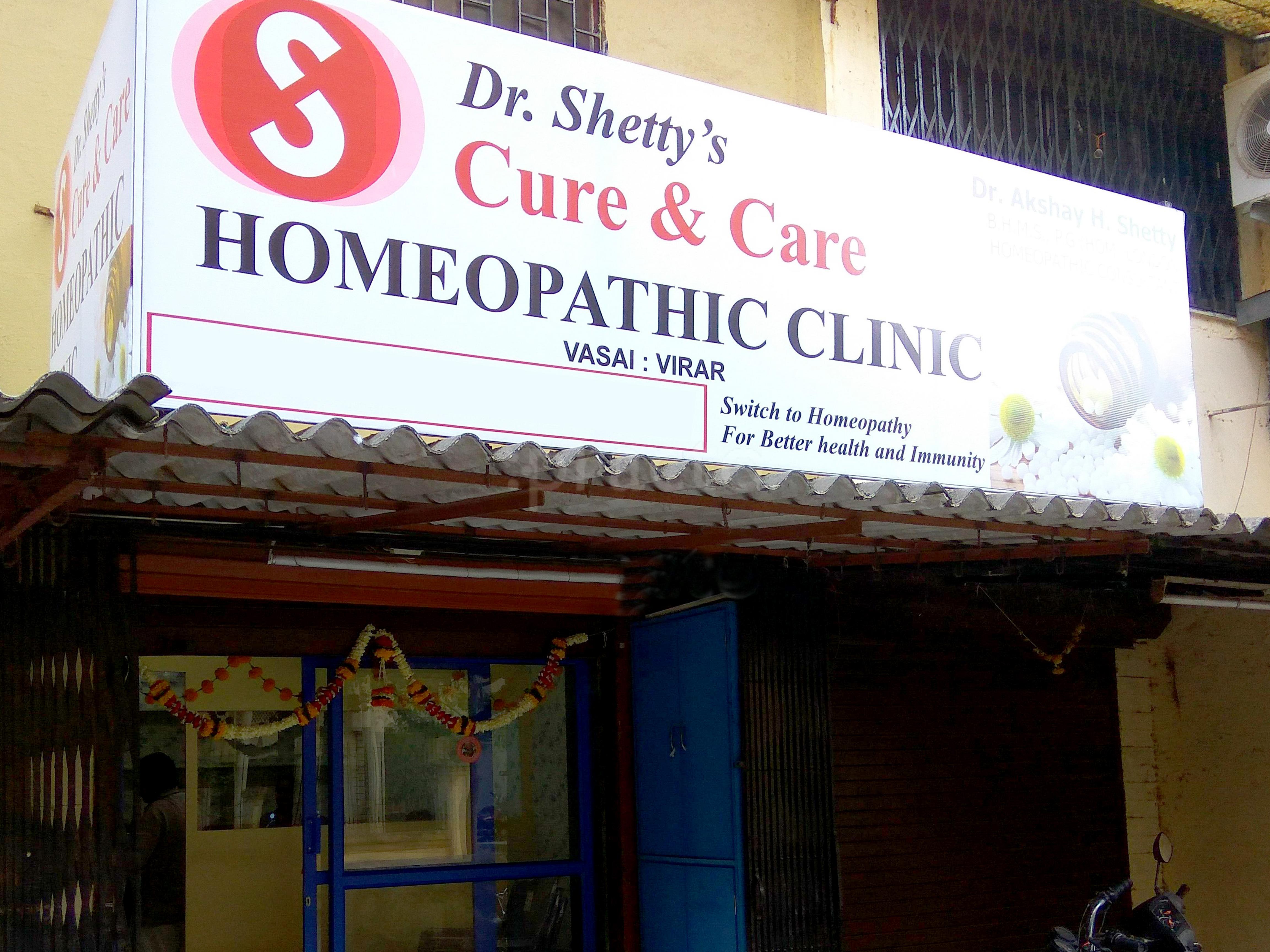 Entrance at Dr Shetty's Cure and Care Homeopathic Clinic Virar West Thane
