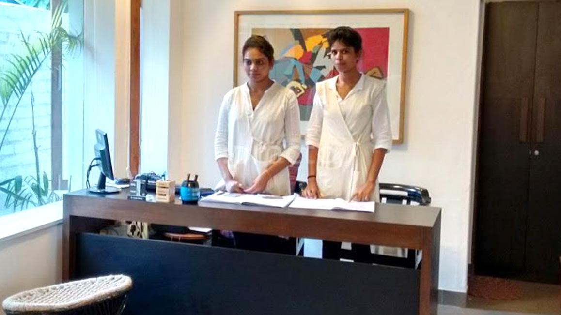 Reception at Dr. Sujata Mehta Ambalal's Skin and Hair Clinic Navrangpura Ahmedabad