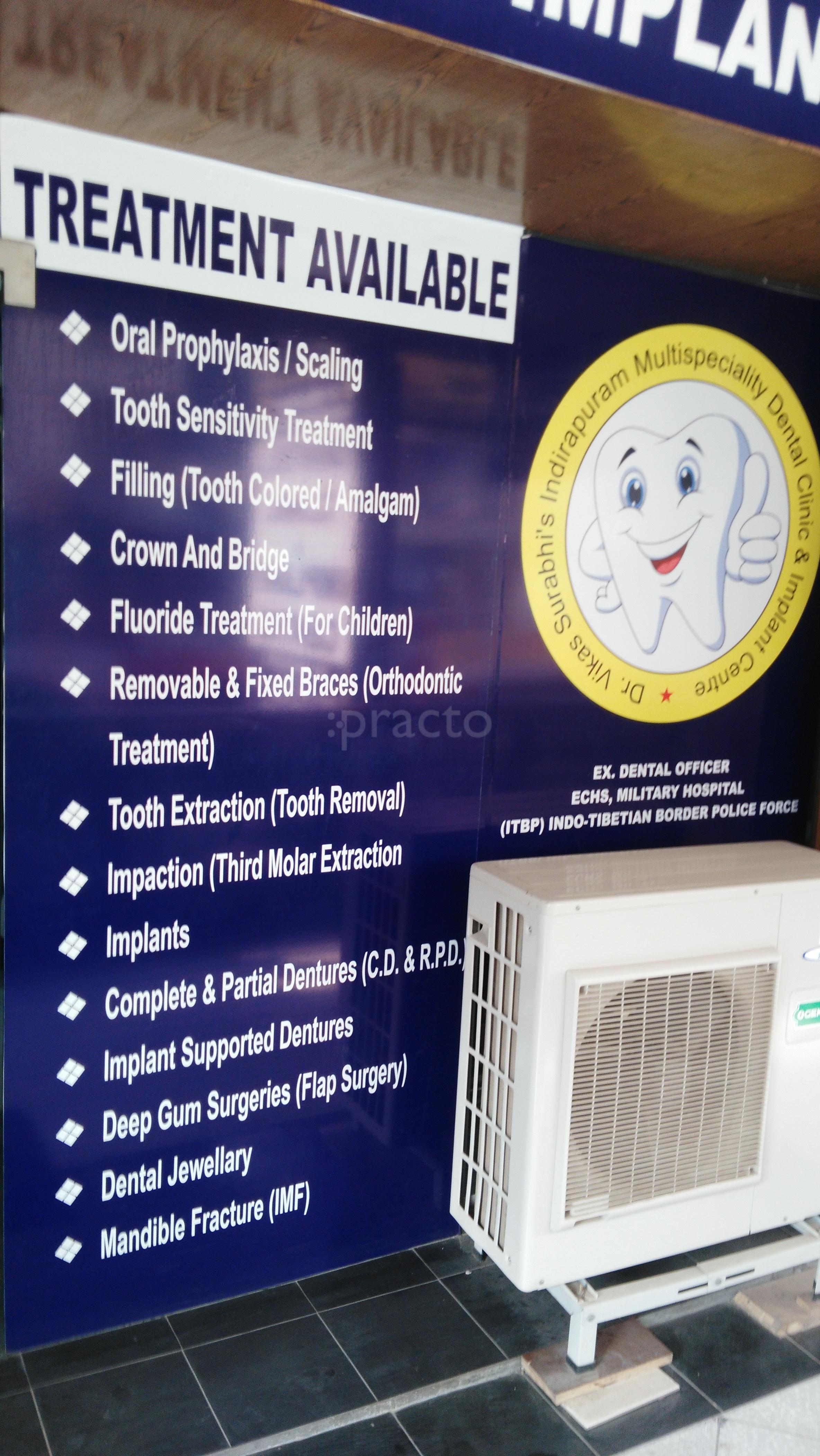 Entrance at Dr.Vikas Surabhi's Dental and Implant Centre Vasundhara Ghaziabad