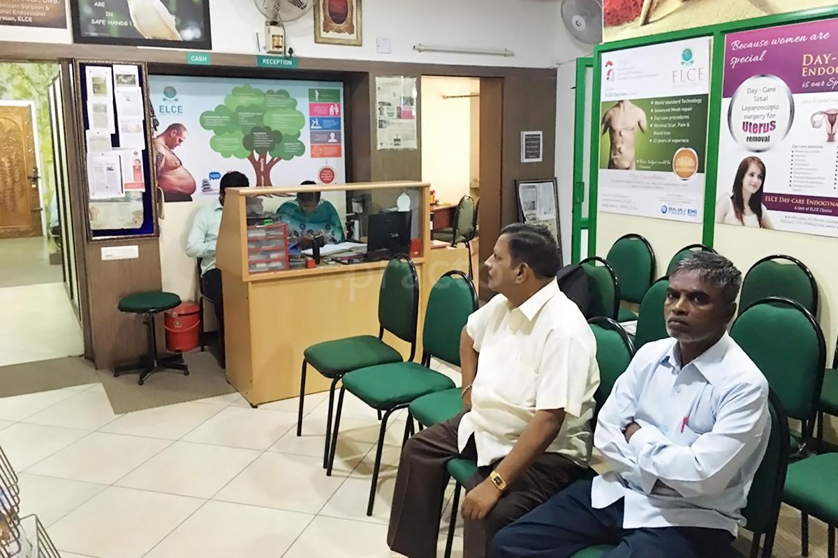 Reception at Endoscopic & Laparoscopic Center Of Excellence Gandhipuram Coimbatore