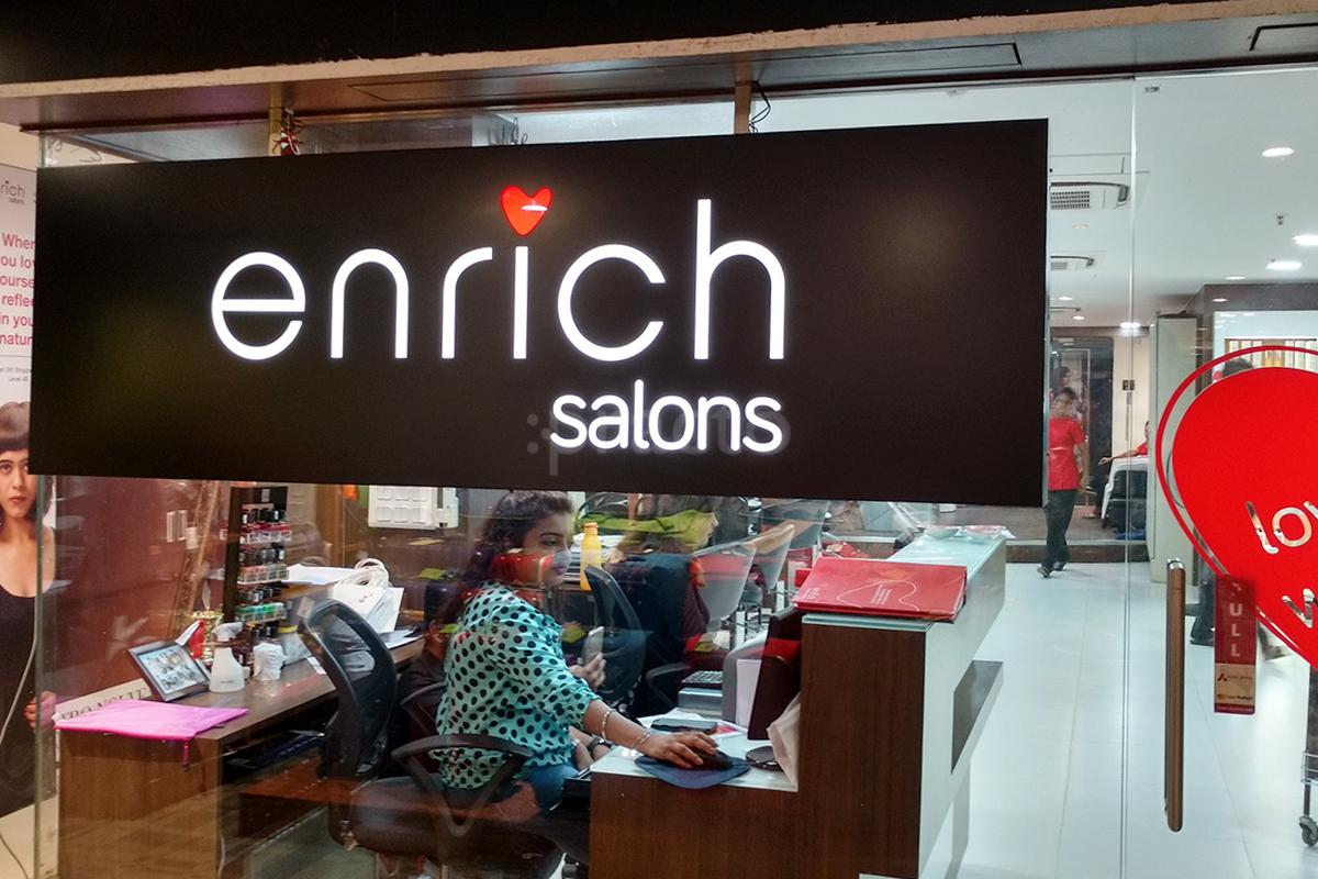 Entrance at Enrich Salon Andheri West Mumbai
