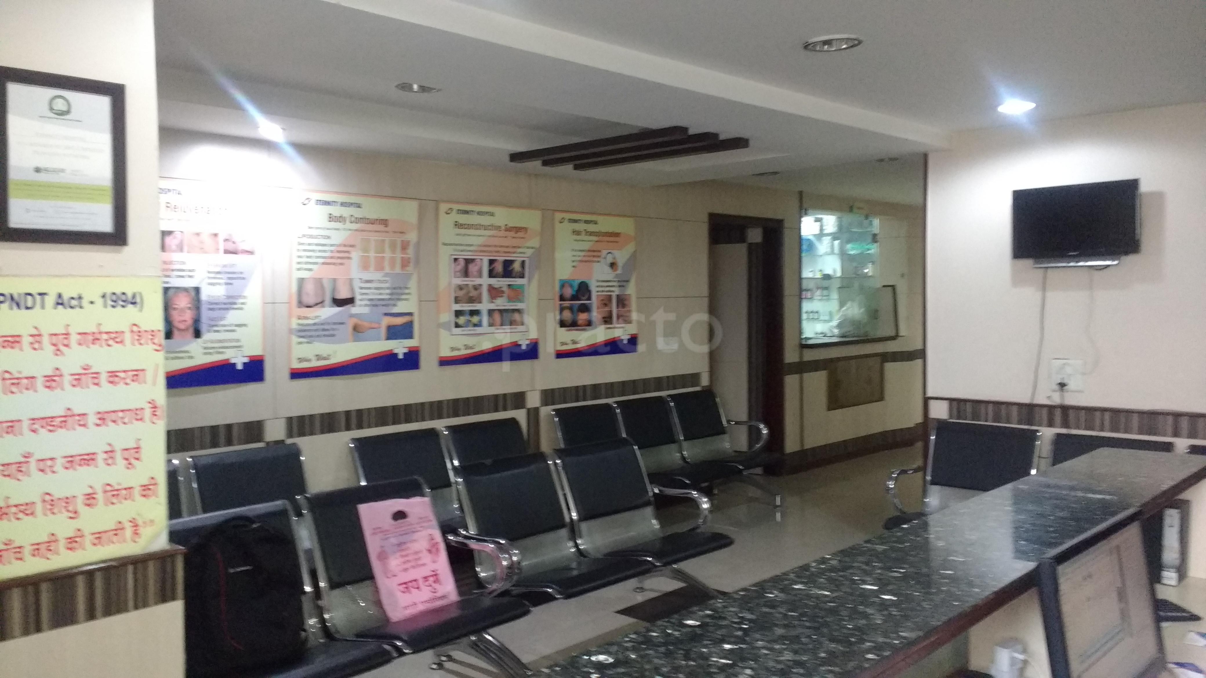 Waiting Area at Eternity Hospital Indirapuram Ghaziabad